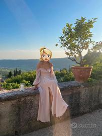 Abito da cerimonia Rosa cipria l’Atelier Emè
