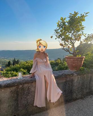 Abito da cerimonia Rosa cipria l’Atelier Emè