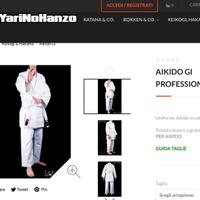 keikogi cm 180 piu borsa coltello e jo per aikido