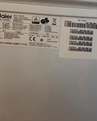 Congelatore pozzetto haier