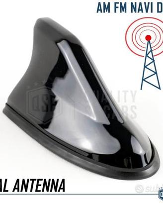 Antenna Auto a PINNA DI SQUALO Nera VERA Ricezione