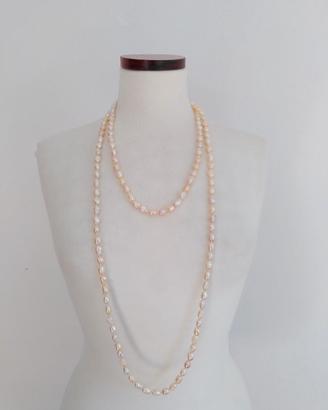 Collana vintage con 143 perle di fiume