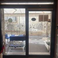 Porta automatica in vetro con anta fissa – Lecce c