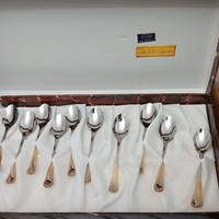 Set 12 cucchiaini da dessert in acciaio inox Oro Z