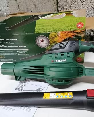 soffiatore a batteria parkside, senza batteria 