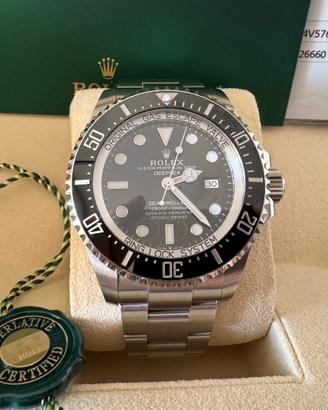 Rolex Deepsea nero ref 126660 full set