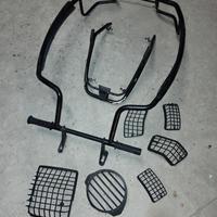 Accessori vespa piaggio px neri retine paracolpi