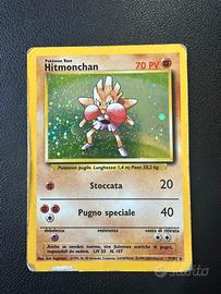 Hitmonchan 7/102 set base holo pokemon card ita