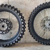 Coppia ruote cross crf