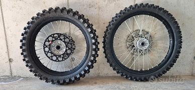 Coppia ruote cross crf