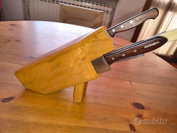 ceppo per coltelli in legno