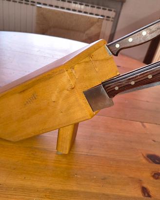 ceppo per coltelli in legno