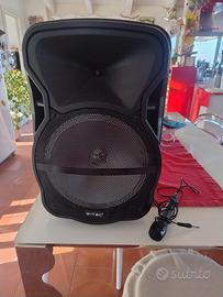 cassa caraoke con microfono 