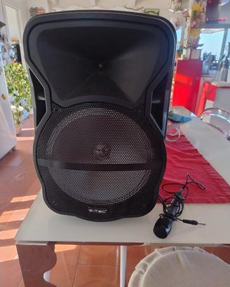 cassa caraoke con microfono 