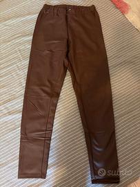 Pantalone lungo in eco-pelle taglia "40"