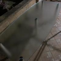 Tavolo  in cristallo 2 cm temperato