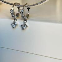 Orecchini con punto luce in argento sterling 925