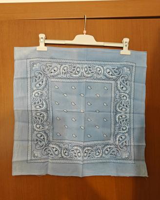 Bandana Vintage Paisley Azzurro Chiaro
