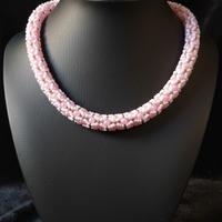 Collana Tubolare vintage anni 50 artigianale perle