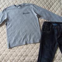 BORSA DI VESTITI BIMBO 6/8 ANNI + 2 GIUBBINI