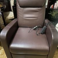 Poltrona funzionale in pelle
