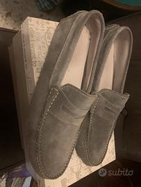 Mocassino uomo grigio chiaro