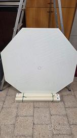 Tavolo ottagonale in plastica