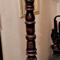 appendiabiti in legno e ferro