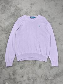 Polo Ralph Lauren maglione lilla Pima cotton L vin