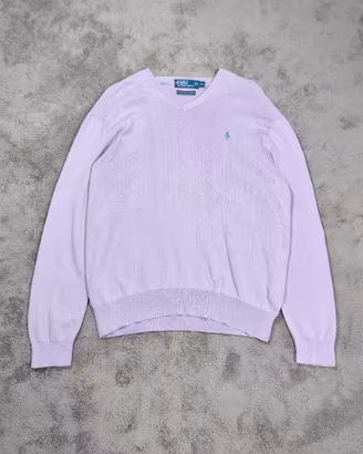 Polo Ralph Lauren maglione lilla Pima cotton L vin