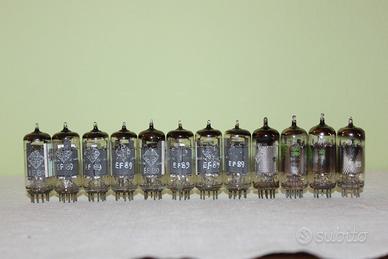 EF89 TELEFUNKEN , FIVRE , SICTE Lotto 12 Pezzi nos