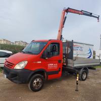 Iveco daily 35C18 cassone fisso e gru