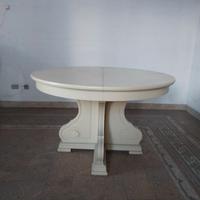 Tavolo rotondo allungabile legno bianco