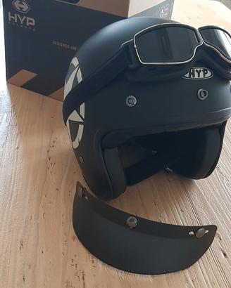 Casco completo di occhiali