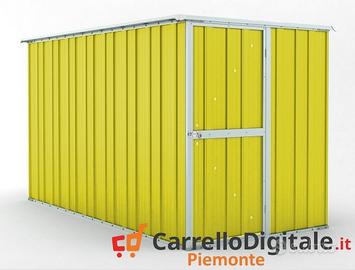 deposito attrezzi giardino 175x307cm 5,4mq giallo