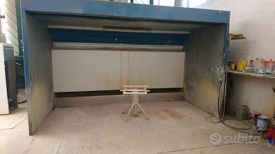 Cabina di aspirazione polveri di vernici
