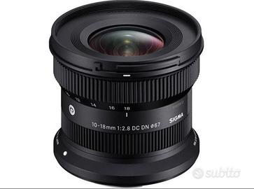 NUOVO OBIETTIVO SIGMA 10-18mm f/2.8 DC DN CANON RF