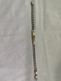 Bracciale Uomo Argento e Oro