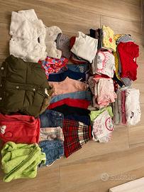 Mega Lotto Abbigliamento Bambina 12-18/18-24 Mesi