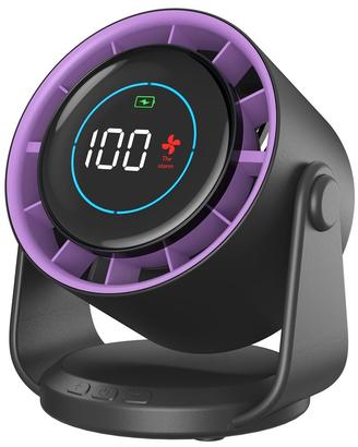 Ventilatore USB Ricaricabile Tavolo Parete LED