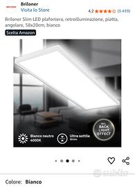 Plafoniera Pannello LED Slim 58x20cm