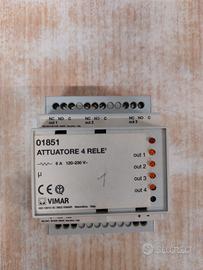 Attuatore multifunzione 4 uscite Vimar By Me. Cod.