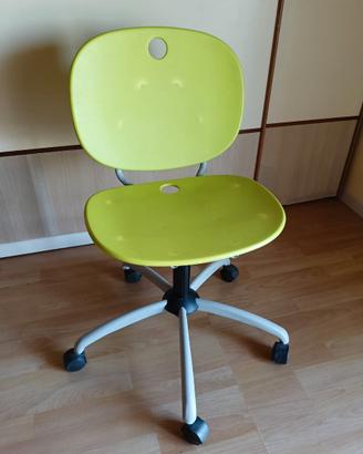 Sedia scrivania verde girevole economica