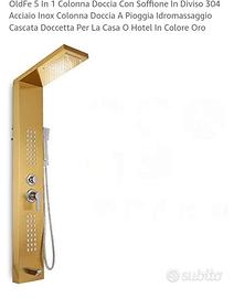 Colonna doccia idromassaggio color oro
