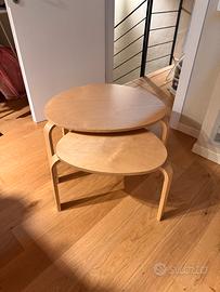 Set di 2 tavolini IKEA SVALSTA – legno chiaro