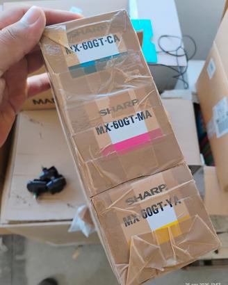 lotto 3 toner originali SHARP mx-60gt