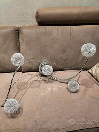 Lampadario in acciaio