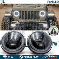 FARI Full LED Per JEEP WRANGLER JL DRL Dinamico OM