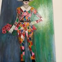 Quadro dipinto a mano   su tela   50 × 70 colori a