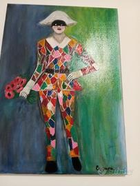 Quadro dipinto a mano   su tela   50 × 70 colori a